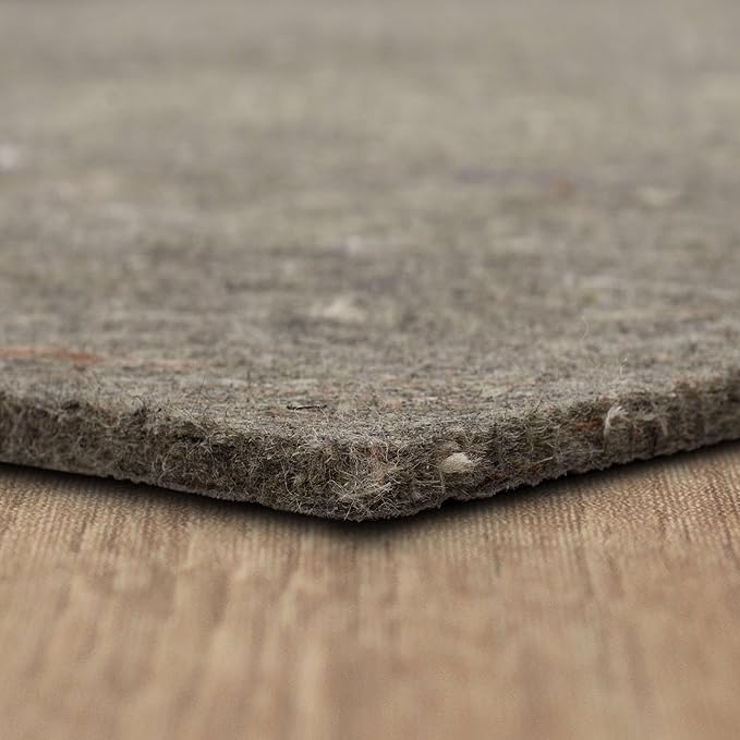 Mohawk Home 2' x 3' Non Slip Grip Rug Pad 3/8" Thick Dual Surface Felt Cushion + Rubber Gripper - Safe for All Floors