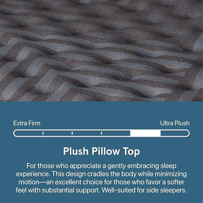 Beautyrest Days End Plush Pillow Top 14.75" Mattress - Twin XL - Cooling Tech, Supportive Durable Pocketed Coils, Pressure Relief, Motion Separation; 100 Night Sleep Trial and 10 Year Warranty