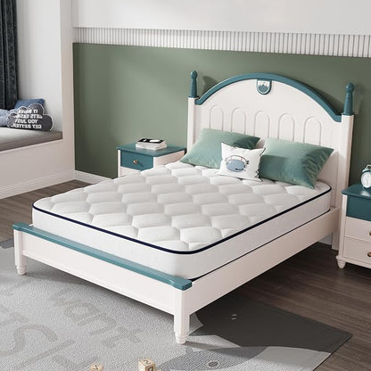 Novilla 8 inch Twin XL Mattress for Kids,Foam and Spring Hybrid Mattresses for Comfortable Sleep,Steel Coils for Durable Support,CertiPUR-US Certified Foam,Youth/Guest Rooms,Twin XL Mattress in a Box
