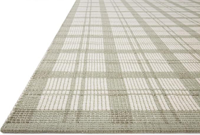 Loloi Magnolia Home by Joanna Gaines Ryder Collection RYD-01 Sage/Ivory 5'-0" x 7'-6" Area Rug