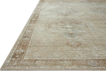 Loloi Amber Lewis Cambria Collection CBR-02 Mist/Natural 8'-6" x 11'-6" Area Rug Jute, Neutral, Vintage Style, Antique Tone, Living, Bedroom, Dining, Carpet