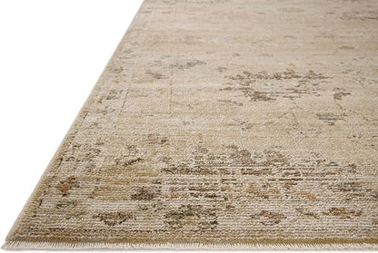 Loloi Magnolia Home by Joanna Gaines Pace Collection PAC-05 Apricot/Multi 9'-6" x 9'-6" Round Area Rug