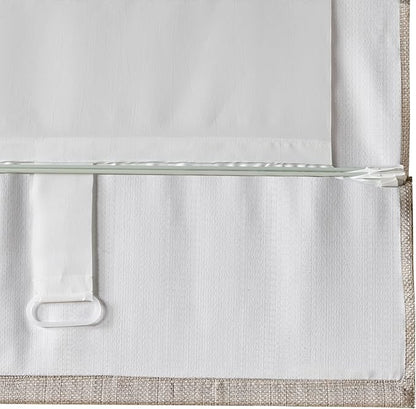 Madison Park Galen Cordless Roman Shade, 29"W x 64"H, Sheen Taupe – Room Darkening, Thermal Insulated, Energy Efficient Window Blind with Subtle Sheen Basketweave Fabric for Privacy