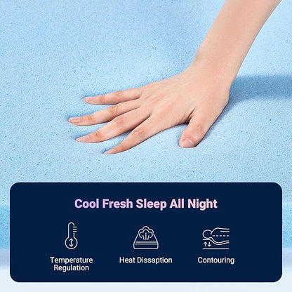 Avenco 10 Inch Cal King Size Mattress, Hybrid Mattress with Smarts Coil™ Pocket Springs for Targeted Support and NanoGel™ Memory Foam for Cool Night Sleep & Motion Isolation, CertiPUR-US Certified