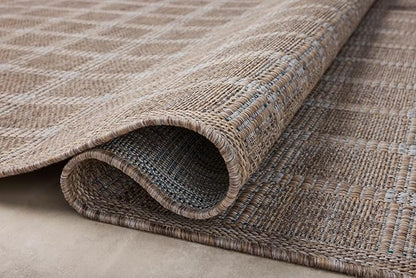 Loloi Amber Lewis Topanga Collection TOP-01 Natural/Bone 9'-2" x 12'-0" Indoor/Outdoor Area Rug