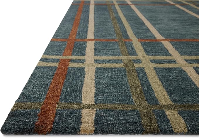 Loloi Magnolia Home by Joanna Gaines Waylon Collection WAY-01 Denim/Multi 9'-3" x 13' Area Rug