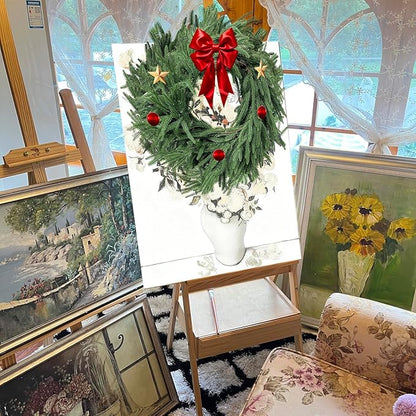 Christmas Garlands Norfolk Pine - Real Touch Pine Garlands - Garlands Christmas Decorations for Home Dining Table Mantel Porch Winter Christmas Decor(9ft)