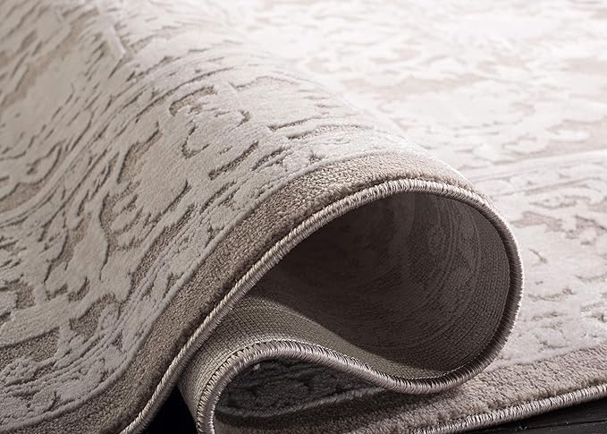 SAFAVIEH Reflection Collection Accent Rug - 2'3" x 4', Beige & Cream, Non-Shedding & Easy Cleaning, Ideal for Entryway, Living Room, Bedroom (RFT665A)