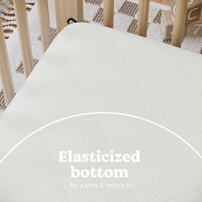 Graco Premium Crib Mattress & Protector Value Bundle (1-Pack) – Includes GREENGUARD Gold Certified Crib & Toddler Mattress, GREENGUARD Gold Certified Waterproof Protector