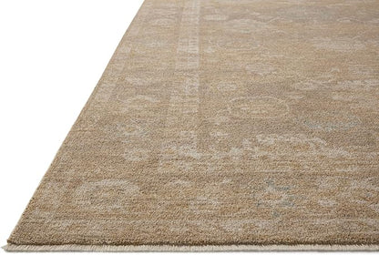 Loloi Chris Loves Julia Louisa Collection LOI-04 Taupe/Gold 2'-7" x 10'-0", .38" Pile Height, Runner Rug