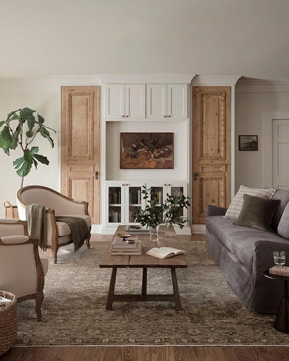 Loloi Magnolia Home by Joanna Gaines Junie Collection JUE-06 Lagoon/Natural 2'-7" x 8'-0", .38 Pile Height, Runner Rug