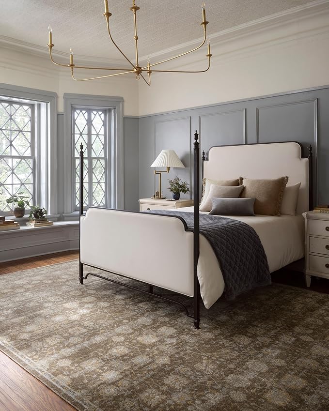 Loloi Magnolia Home by Joanna Gaines Mona Collection MOA-03 BARK/Natural 10'-0" x 14'-0" Area Rug