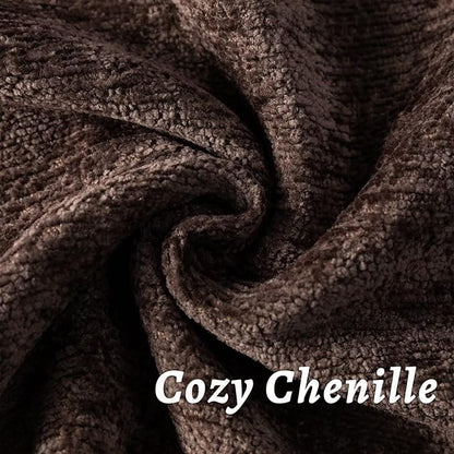 Brown Decorative Throw Pillow Covers 24x24 Inch Set of 2 Cozy Soild Chenille Cushion Cases Soft Textured Square Couch Pillows Cover Boho Accent Farmhouse Pillowcases for Sofa Bed
