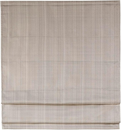 Madison Park Galen Cordless Roman Shade, 34"W x 64"H, Sheen Taupe – Room Darkening, Thermal Insulated, Energy Efficient Window Blind with Subtle Sheen Basketweave Fabric for Privacy