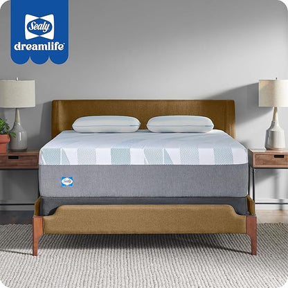 Sealy Dreamlife 14” Foam Mattress-in-a-Box, Queen, SealyComfort Gel Memory Foam, SealySupport Transition Foam, Machine Washable Cover