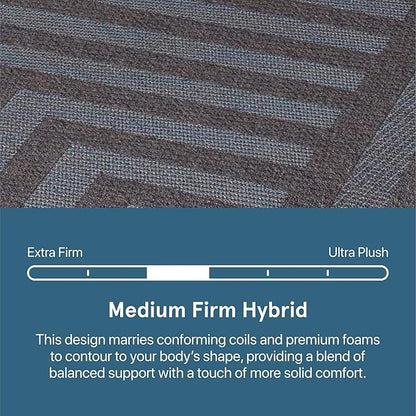 Beautyrest Days End Medium Firm 12" Hybrid Mattress - Full - Cooling Tech, Supportive Durable Pocketed Coils, Pressure Relief, Motion Separation; 100 Night Sleep Trial and 10 Year Warranty