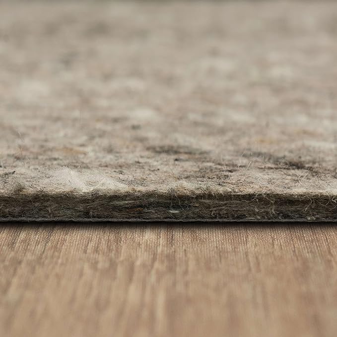 Mohawk Home 12' x 15' Non Slip Rug Pad Gripper 1/2 Thick Dual Surface Felt + Rubber Gripper - Safe for All Floors