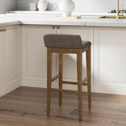 Hillsdale Furniture Maydena Wood Counter Height Stool, Brushed Gray