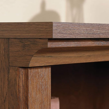 Sauder 2 Tier Book Shelf Wooden Bookcase Multipurpose Bookshelf for Home Office, Living Room, in Oiled Oak
