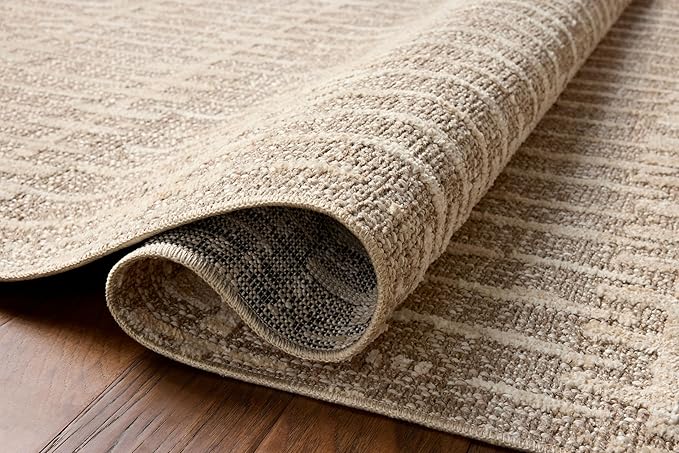 Loloi Amber Lewis Bexley Collection BEX-02 Taupe/Natural 2'-7" x 8'-0" Runner Rug Neutral, Textured, Living, Bedroom, Dining, Carpet