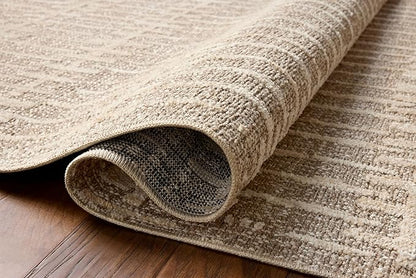 Loloi Amber Lewis Bexley Collection BEX-02 Taupe/Natural 2'-7" x 8'-0" Runner Rug Neutral, Textured, Living, Bedroom, Dining, Carpet