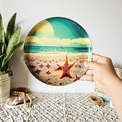 RITUALISTIC Indian Ocean Iron Wall Art Plates – Set of 5 Decorative Plates | Coastal & Cultural Metal Wall Decor | Wall Hanging for Living Room, Bedroom & Home Interiors | Christmas gifts