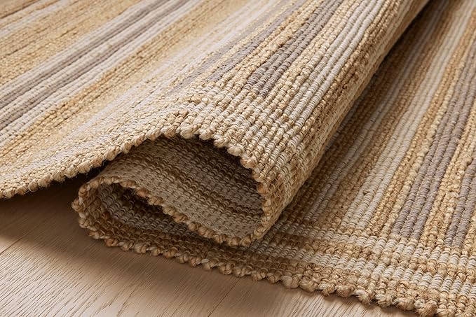 Loloi Chris Loves Julia Judy Collection JUD-03 Natural/Dove 3'-6" x 5'-6" Accent Rug