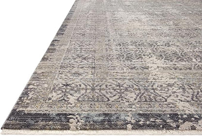 Loloi Amber Lewis Alie Collection ALE-04 Sky/Stone 2'-7'' x 7'-9'', .13'' Pile Height, Runner Rug