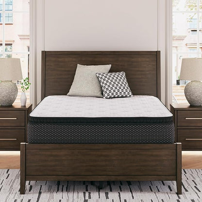 Signature Design by Ashley Limited Edition Pillow Top 13 " Pillow Top Hybrid Mattress with Gel Memory Foam and Edge Support for Cool Sleep and Pressure Relief, Full, Fiberglass Free, Mattress In A Box