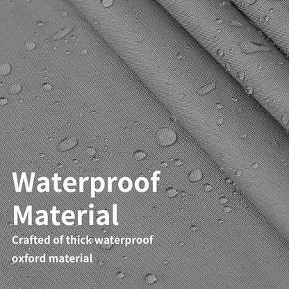 Easy-Going Waterproof Patio Cushion Covers 20x18x4 inch 4 Pack Replacement Non-Slip Outdoor Seat Cushion Slipcover with Zipper. Gray