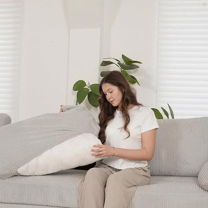 EASE MOOSE Oversized Sectional Modular Sofa,Large Sectional Couch Wide Deep Seat Modular Cloud Couch,Removable Cover