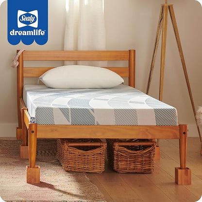 Sealy Dreamlife 6” Foam Mattress-in-a-Box, Full, SealyComfort Gel Memory Foam, Surface-Guard Technology, Breathable Comfort