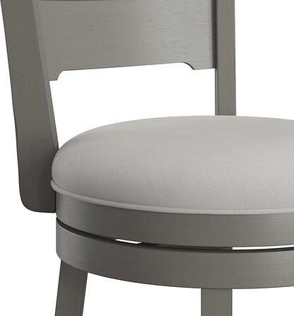 Hillsdale Clarion Swivel Counter Height Stool, Distressed Gray