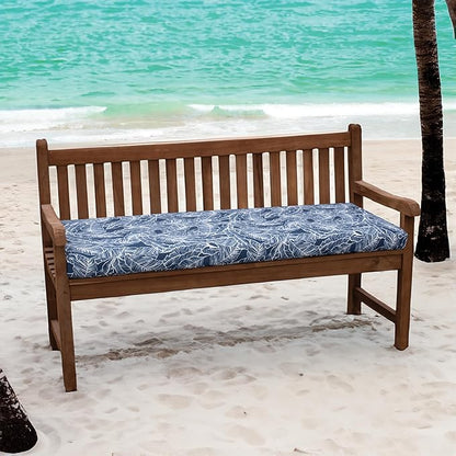 Tommy Bahama Bench Cushion, 48" X 16" X 2.5", Pacific Zaffre