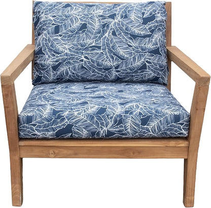 Tommy Bahama Deep Seating Lounge Cushion, 26" X 30" X 4", Pacific Zaffre