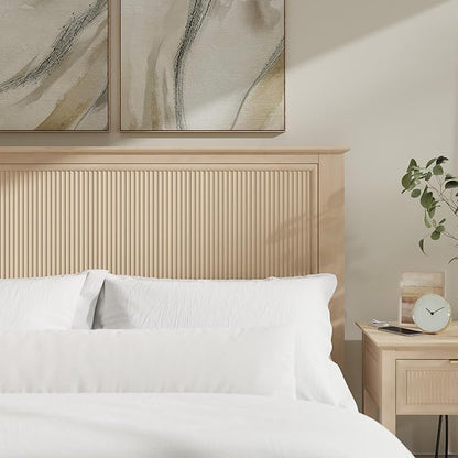 Bush Home 65-inch Full/Queen Headboard, Bedroom Furniture, Camille Collection, Natural Birch