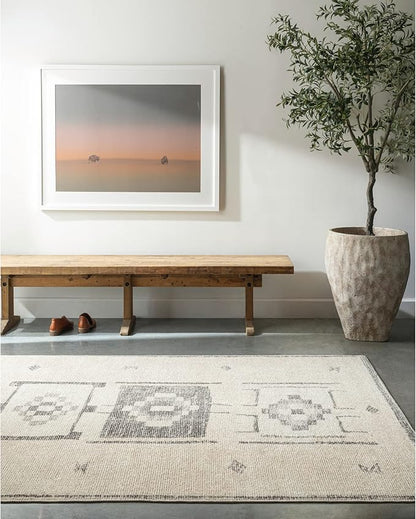 Livabliss x Becki Owens Solana Medallion Area Rug, 3'11" x 5'7", Taupe/Cream