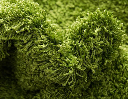 Unique Loom Solid Shag Collection Area Rug (7' 10" x 10' Rectangle, Grass Green)