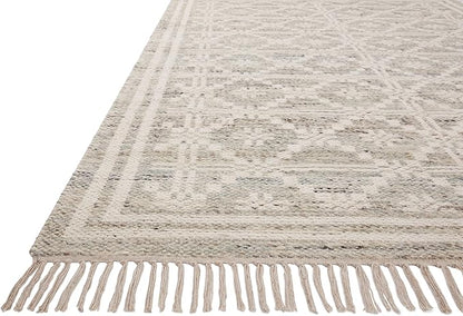 Loloi Angela Rose Rivers Collection RIV-02 Lagoon/Ivory 9'-3" x 13' Reversible Area Rug