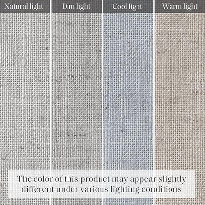 Madison Park Kyler Cordless Roman Shades - Single Panel, Lightweight Linen Blend Fabric, Natural Design, Easy Installation, Light Filtering Window Blind, Bedroom, Living Room Decor 35" W x 64" H Grey