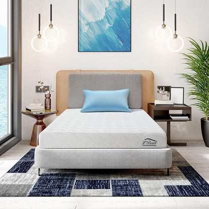 L’Baiet 6” Twin Gel Memory Foam Mattress – Medium Firm Cooling Bed in a Box – CertiPUR-US Certified – Kids, Teens & Adults – Supportive, Hypoallergenic Foam Sleep Solution