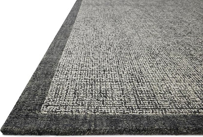 Loloi Magnolia Home by Joanna Gaines Henley Collection HNY-01 Ivory/Charcoal 5'-0" x 7'-6" Area Rug