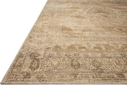 Loloi Amber Lewis Cambria Collection CBR-03 Taupe/Antique Bronze 8'-6" x 11'-6" Area Rug Jute, Neutral, Vintage Style, Antique Tone, Living, Bedroom, Dining, Carpet