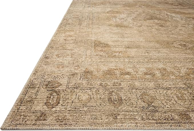 Loloi Amber Lewis Cambria Collection CBR-03 Taupe/Antique Bronze 2'-6" x 7'-6" Runner Rug Jute, Neutral, Vintage Style, Antique Tone, Living, Bedroom, Dining, Carpet