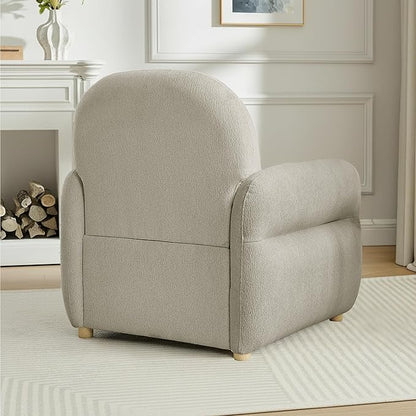 33.5" Mordern Accent Chairs,Reading Chair with Storage,Single Sofa in Chenille Fabric for Living Room, Bedroom and Compact Spaces. (Grey)