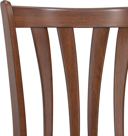 Hillsdale 29.5" Savana Wood Swival Bar Height Stool, Cherry