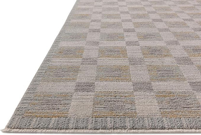 Loloi Amber Lewis Cali Collection CIL-07 Mist/Wheat 2'-7" x 8'-0", .25" Pile Height, Runner Rug