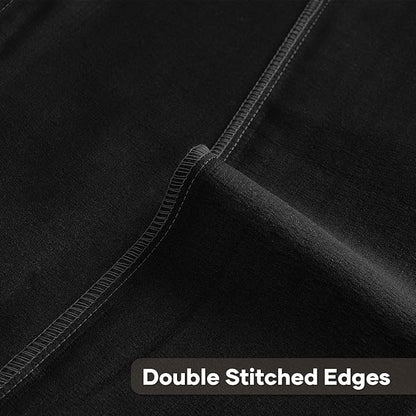 FUTEI Black Decorative Throw Pillow Covers 24x24 Inch Set of 2,Soft Cozy Wheat Ear Striped Patterns European Cushion Cases,Modern Home Decor for Couch Bed Living Room