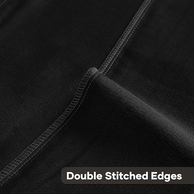 FUTEI Black Decorative Throw Pillow Covers 22x22 Inch Set of 2,Soft Cozy Wheat Ear Striped Patterns Cushion Cases,Modern Home Decor for Couch Bed Living Room