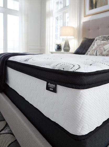 Signature Design by Ashley Chime Hybrid Full 12" Mattress with Gel Memory Foam, Medium Firm, Pressure Relief, Fiberglass Free Mattress in a Box